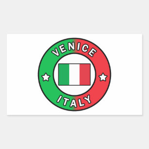 Pegatina Rectangular Venecia Italia