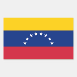 Pegatina Rectangular Venezuela