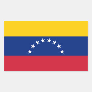 Pegatina Rectangular Venezuela
