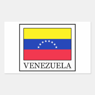 Pegatina Rectangular Venezuela