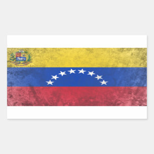 Pegatina Rectangular Venezuela