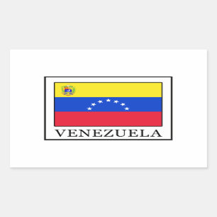 Pegatina Rectangular Venezuela