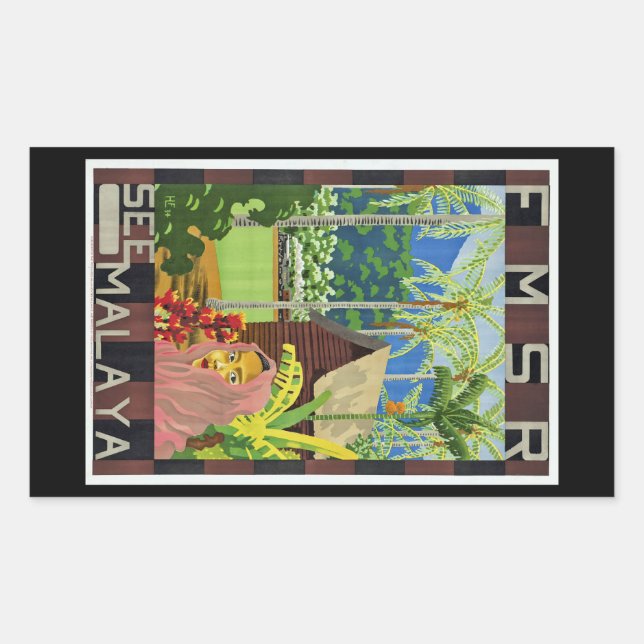Pegatina Rectangular Ver Malaya (Anverso)