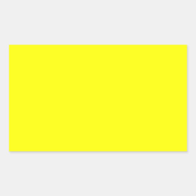 Pegatina Rectangular Verdadero Delight Fluo Amarillo para Personalizar (Anverso)