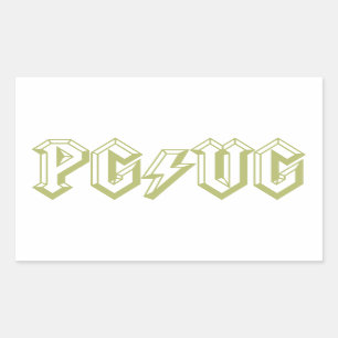 Pegatina Rectangular Verde PG/VG