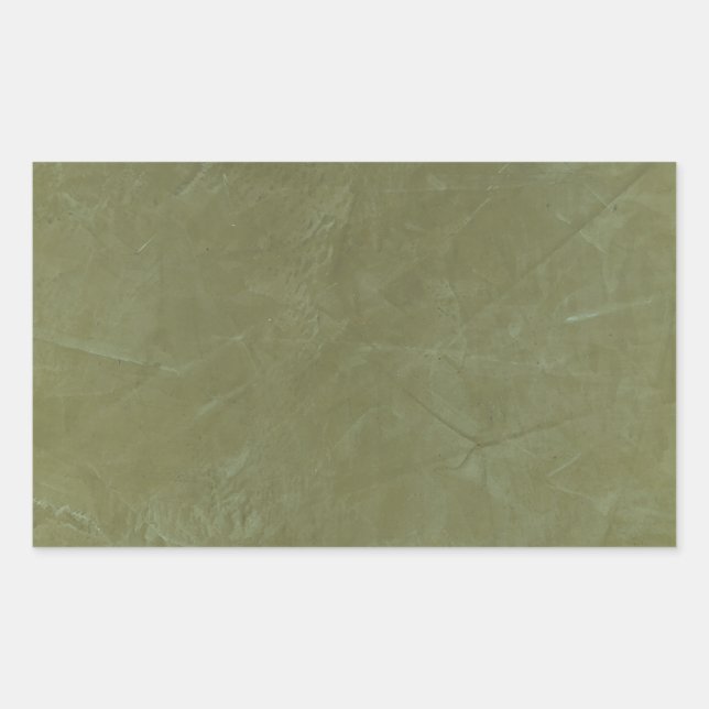 Pegatina Rectangular Verde Sólido (Anverso)