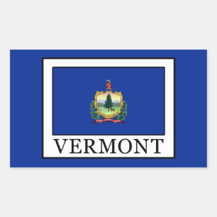 Pegatina Rectangular Vermont