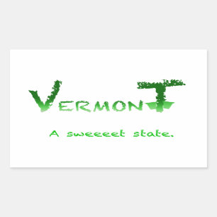 Pegatina Rectangular Vermont Sweeeet