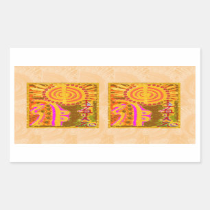 Pegatina Rectangular versión de 2013. Símbol de sanación REIKI