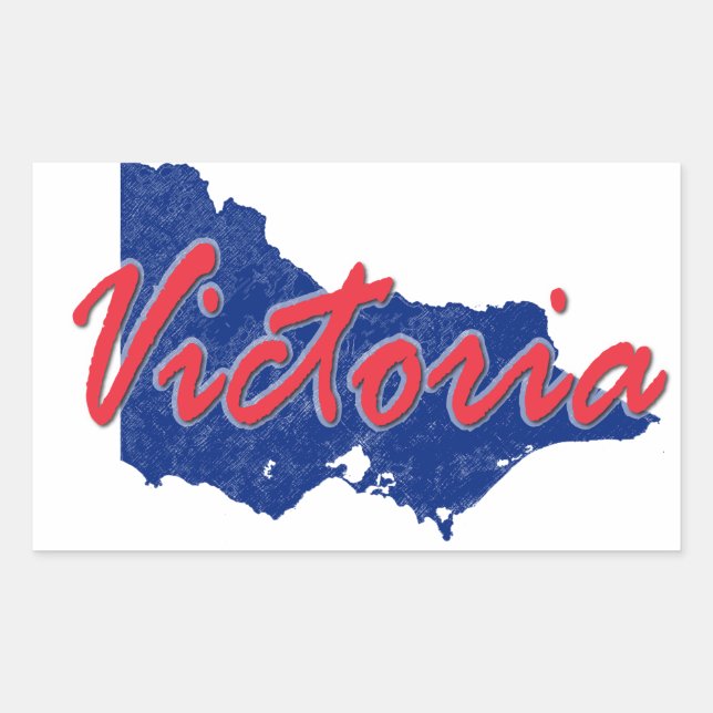 Pegatina Rectangular Victoria (Anverso)