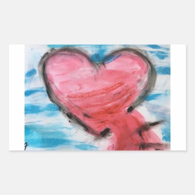 Pegatina Rectangular Vida (Anverso)