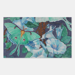 Pegatina Rectangular Vida de la luna