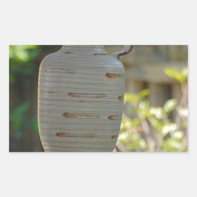 Pegatina Rectangular Vida residual (Anverso)