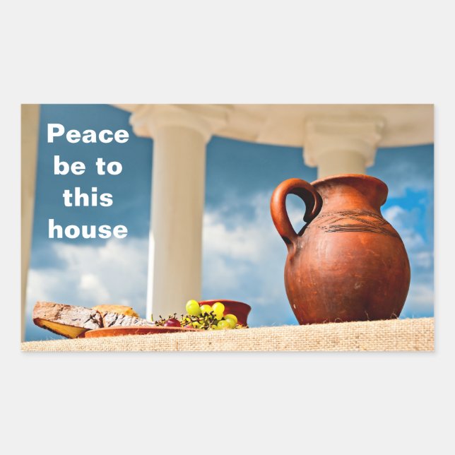 Pegatina Rectangular Vida residual clásica con lanzador (Anverso)