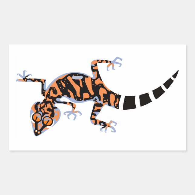 Pegatina Rectangular Vida silvestre - GECKO terrestre de Kuriowa - Natu (Anverso)