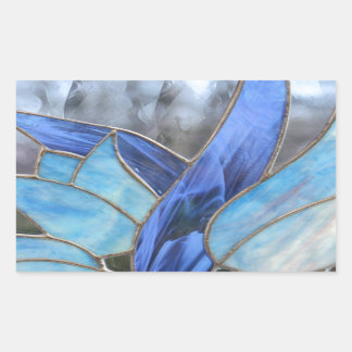 Pegatina Rectangular Vidrio manchado