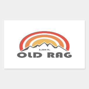 Pegatina Rectangular Viejo Monte Rag