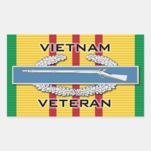 Pegatina Rectangular Vietnam Vet CIB