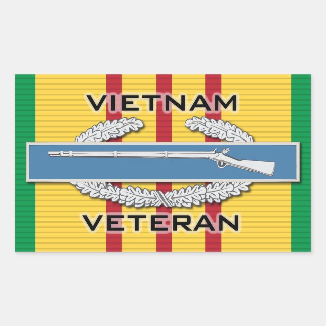 Pegatina Rectangular Vietnam Vet CIB (Anverso)