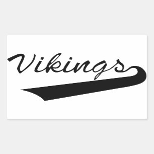 Pegatina Rectangular Vikings