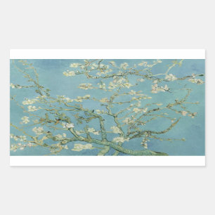 Pegatina Rectangular Vincent van Gogh - Almond Blossom
