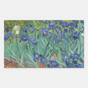 Pegatina Rectangular Vincent van Gogh - Irises