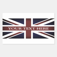 Vintage British Union Jack, pegatinas de la bander