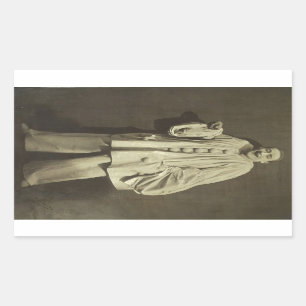 Pegatina Rectangular Vintage Pierrot Clown