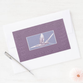Pegatina Rectangular Violet Hummingbird