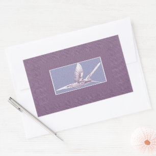 Pegatina Rectangular Violet Hummingbird