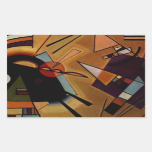 Pegatina Rectangular Violeta negra de Kandinsky