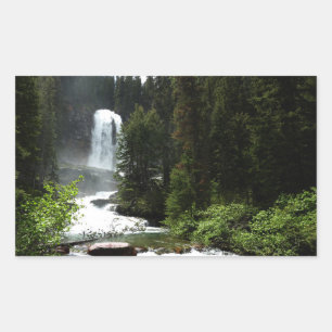 Pegatina Rectangular Virginia cae en el Parque Nacional Glacier