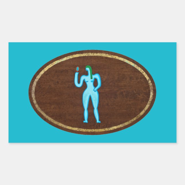 Pegatina Rectangular Virgo 2008 (Anverso)