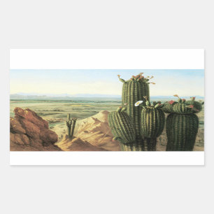 Pegatina Rectangular Visión desde la montaña de Maricopa cerca del r