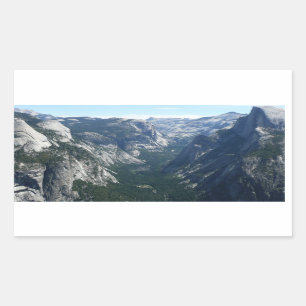 Pegatina Rectangular Vista desde el punto del glaciar en el Parque Naci