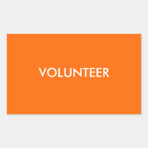 PEGATINA RECTANGULAR VOLUNTARIO