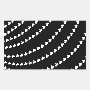 Pegatina Rectangular Vortex blanco