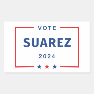 Pegatina Rectangular Voto moderno Francis Suárez 2024 Stars Box