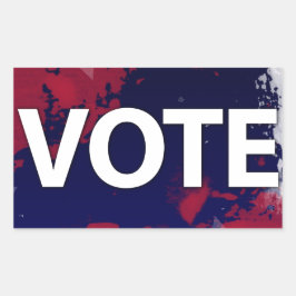 Pegatina Rectangular VOTO por elecciones patrióticas