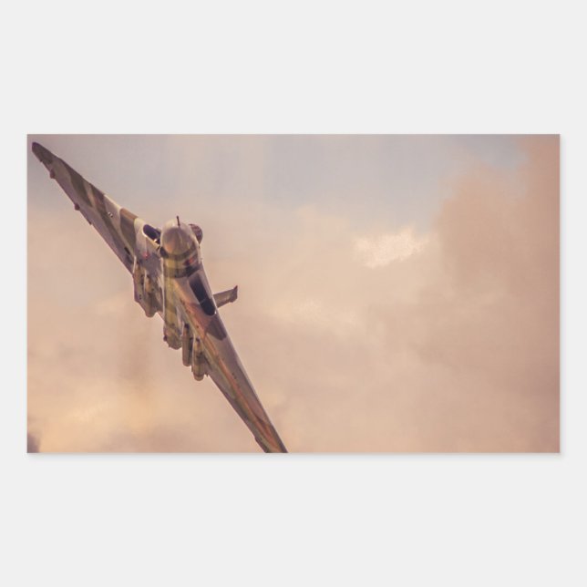 Pegatina Rectangular Vulcano (Anverso)