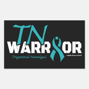PEGATINA RECTANGULAR WARRIOR...TN