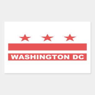 Pegatina Rectangular Washington DC