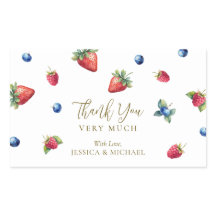Watercolor Berry Sweet Baby Shower Gracias