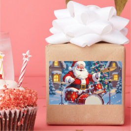 Pegatina Rectangular „Weihnachtliche Harmonie“