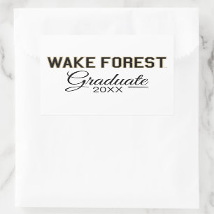 Pegatina Rectangular WFU   Bosque Wake