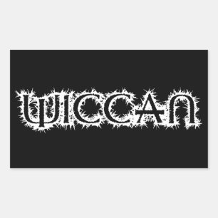 Pegatina Rectangular Wiccan