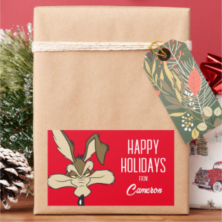 Pegatina Rectangular WILE E. COYOTE™ Shot | Felices fiestas