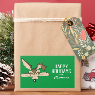 Pegatina Rectangular WILE E. COYOTE™ Shot | Felices fiestas