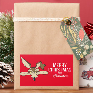 Pegatina Rectangular WILE E. COYOTE™ Shot | Felices fiestas