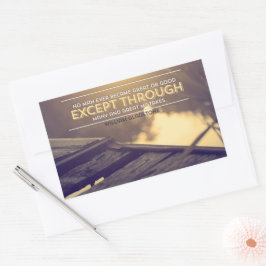 Pegatina Rectangular William Gladstone cita Inspiradora "Errores"